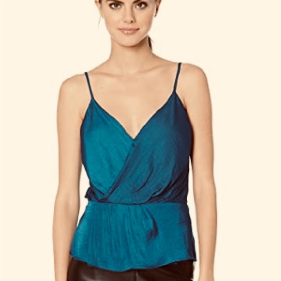 NWT 1.State Teal Wrap Camisole Sleeveless Blouse Top Size XL - Picture 1 of 7